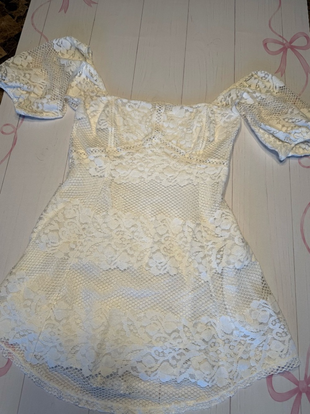 FREE People Be Your Baby Lace Mini Dress Size Large
